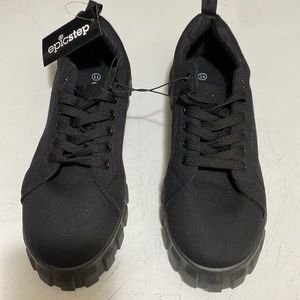 New Epic Step women black sneakers size 11